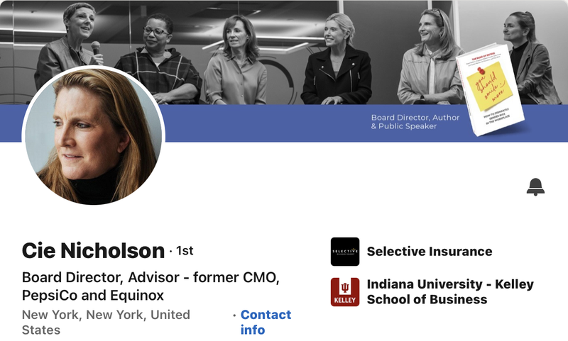 Cie Nicholson LinkedIn Profile